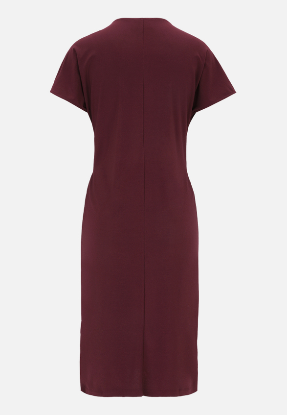 Jerseykleid mit Raffung / Rückseite