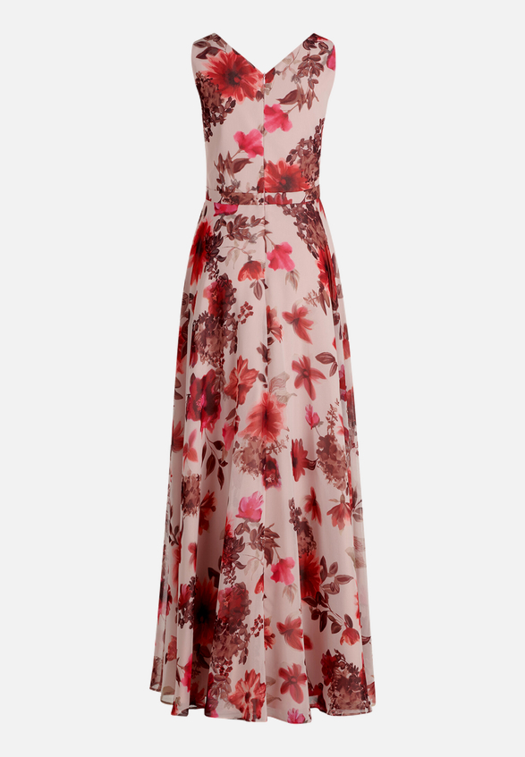 Abendkleid mit Plissee / Rückseite