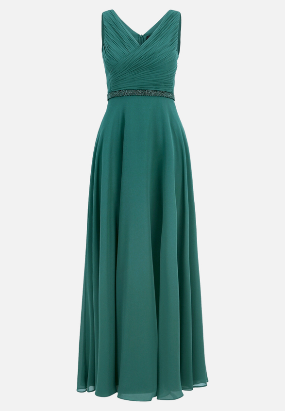 Abendkleid mit Plissee / Vorderseite