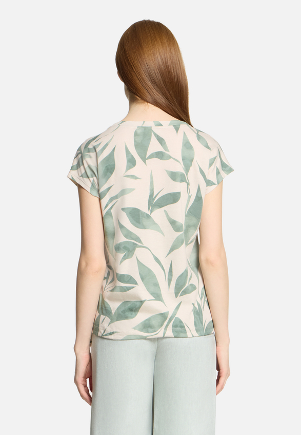 Casual-Shirt mit Tunnelzug / Modellfoto Rückseite