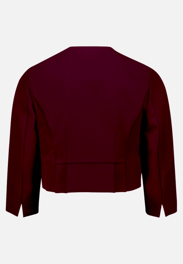 Bolero-Jacke mit Kellerfalten / Rückseite
