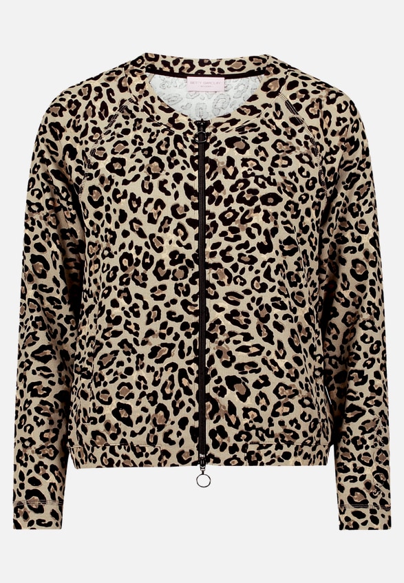 Shirtjacke mit Rippenstruktur / Vorderseite