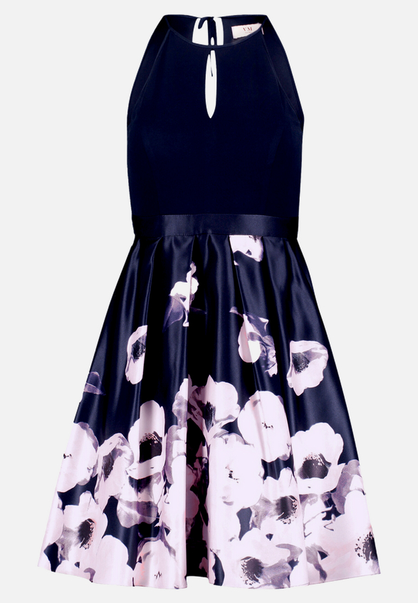 Cocktailkleid mit Blumenprint / Vorderseite