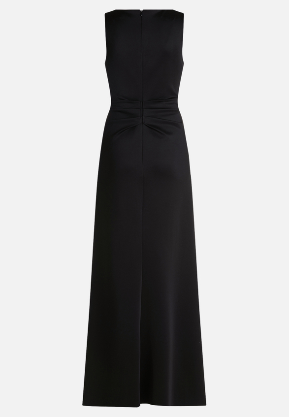 Abendkleid mit Volant / Rückseite