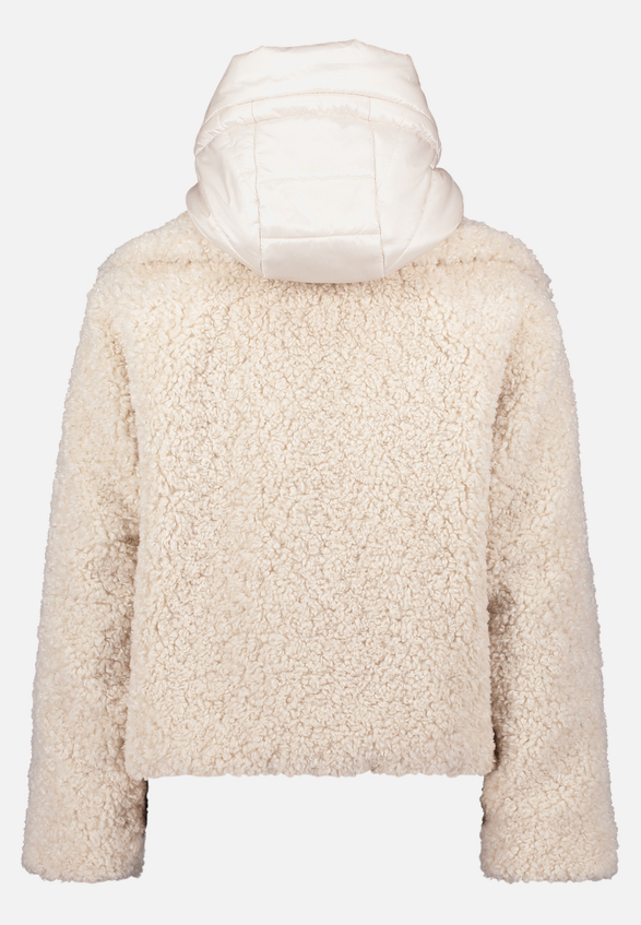 Plüschjacke mit abnehmbarem Westenteil / Rückseite