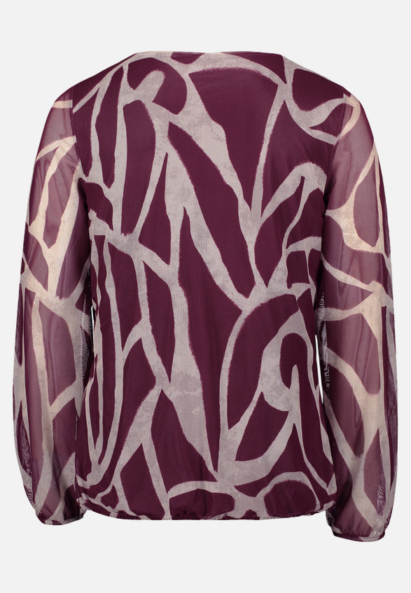 Mesh-Shirt mit Gummizug / Rückseite