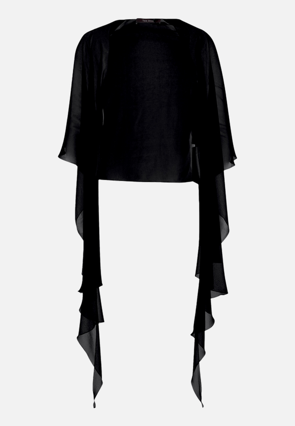 Chiffonstola mit Volant / Vorderseite