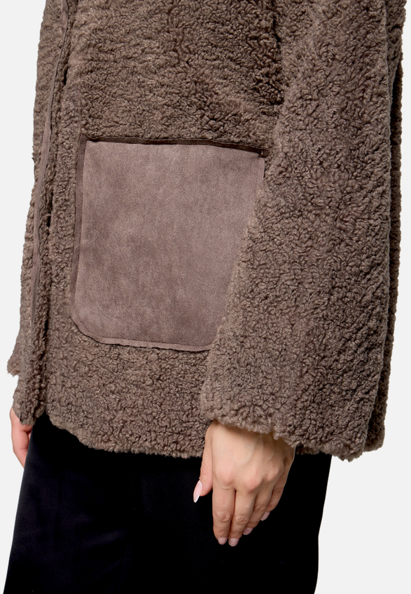 Outdoorjacke mit Plüsch / Detailbild