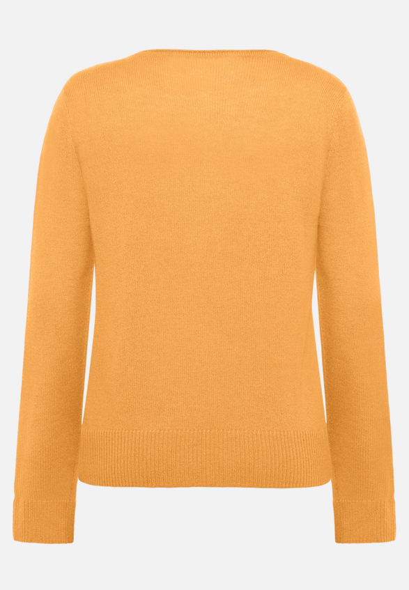 Kaschmir-Pullover mit Rundhalsausschnitt / Rückseite