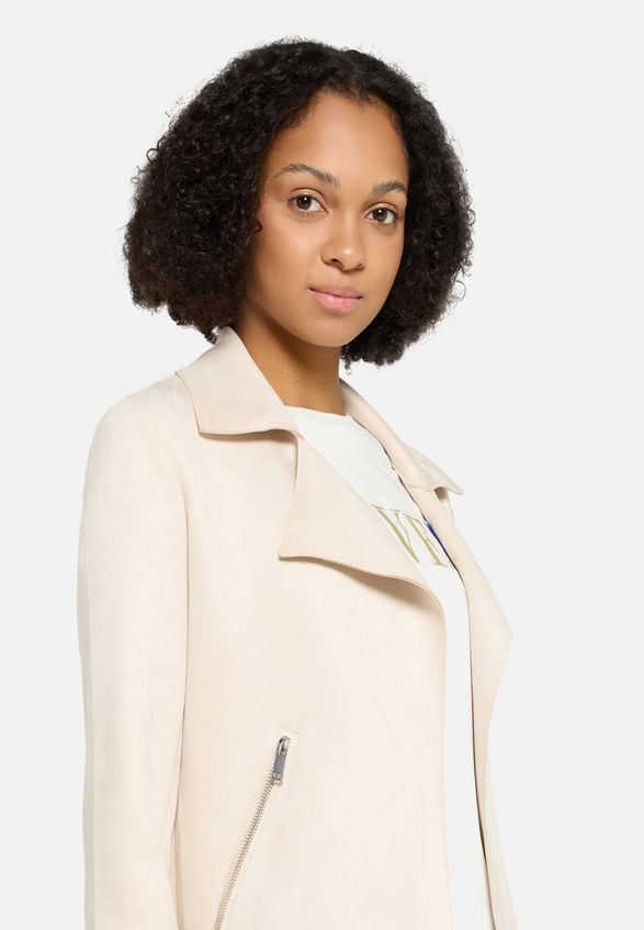 Blazer-Jacke mit offenem Saum / Detailbild