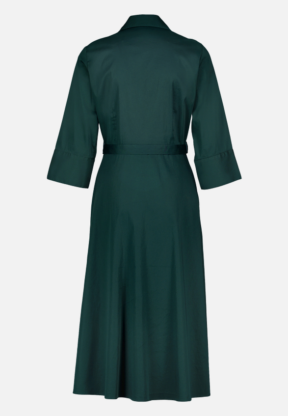 Hemdblusenkleid Midi mit Bindegürtel / Rückseite