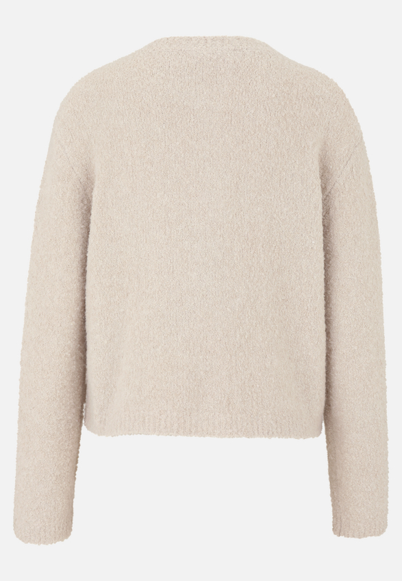 Strick-Cardigan mit Knopfleiste / Rückseite