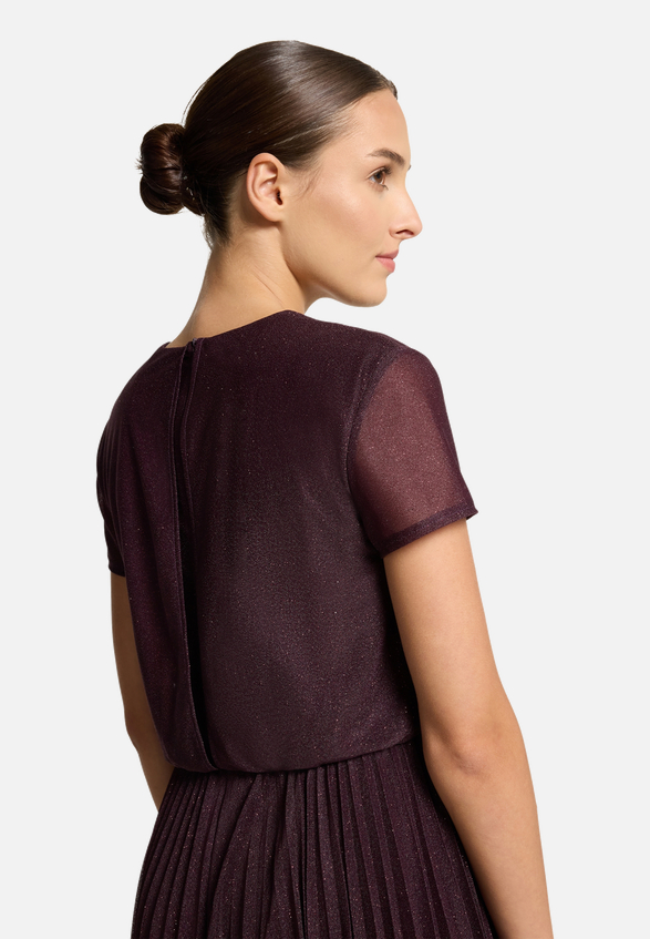 Cocktailkleid mit Plissee / Detailbild
