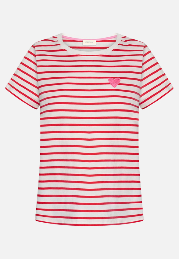 Kurzarm-Shirt mit Rundhalsausschnitt / Vorderseite