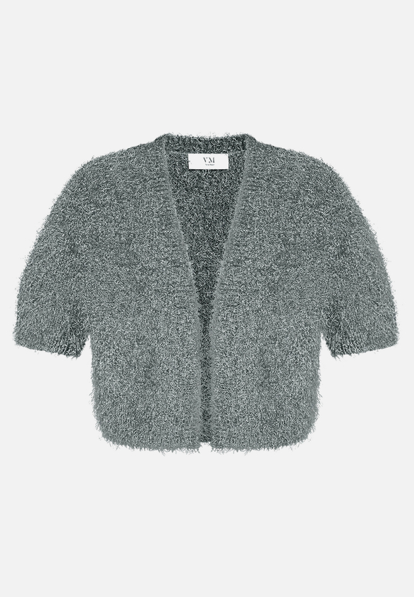Sommer-Strickjacke mit Effektgarn / Vorderseite