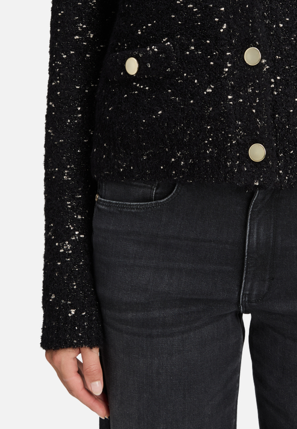 Strick-Cardigan mit Lurexfaden / Detailbild