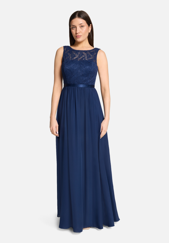 Cocktailkleid mit Spitze / Modellfoto Vorderseite