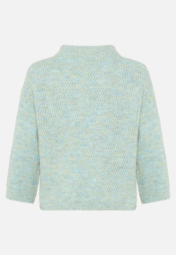 Strickpullover mit Stehkragen / Rückseite