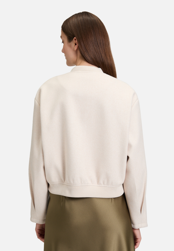 Blouson mit Rippbündchen / Modellfoto Rückseite