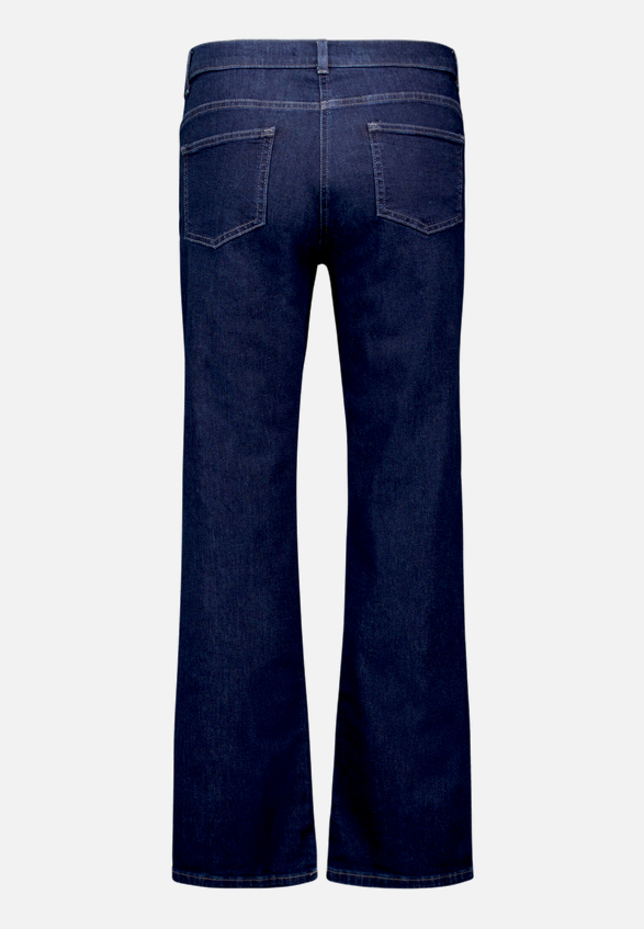 Wideleg Jeans mit Used Waschung  / Rückseite