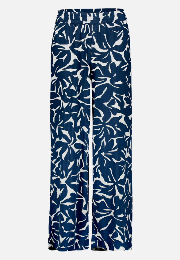 Stoffhose mit Blumenmuster  / Vorderseite