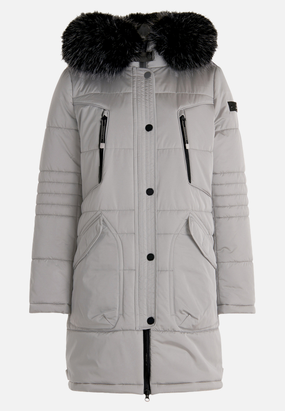 Steppjacke mit Kapuze / Vorderseite