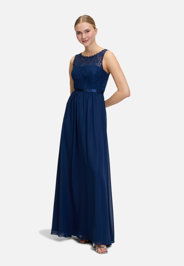 Cocktailkleid mit Spitze / Modellfoto Vorderseite