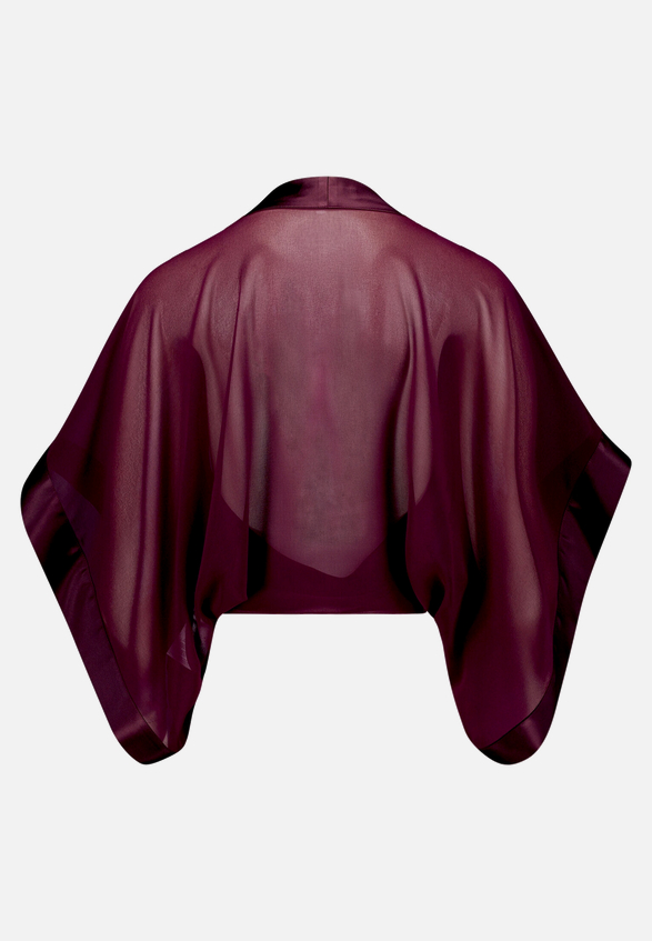 Chiffonstola mit 3/4 Arm / Rückseite