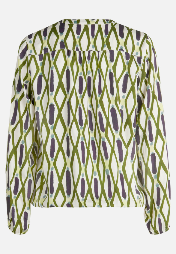 Casual-Bluse mit Muster / Rückseite