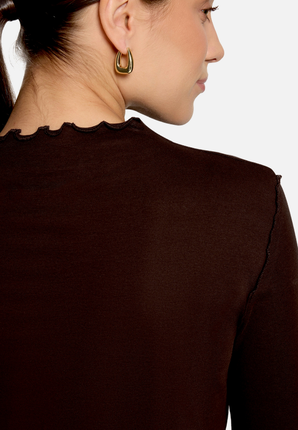 Langarm-Shirt mit Kräuselsaum / Detailbild