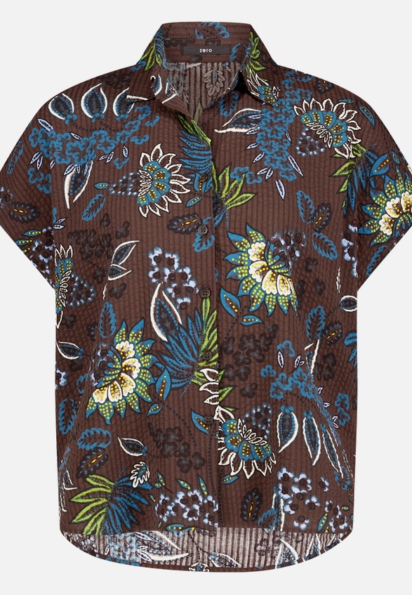 Bluse kurzarm mit Print  / Vorderseite