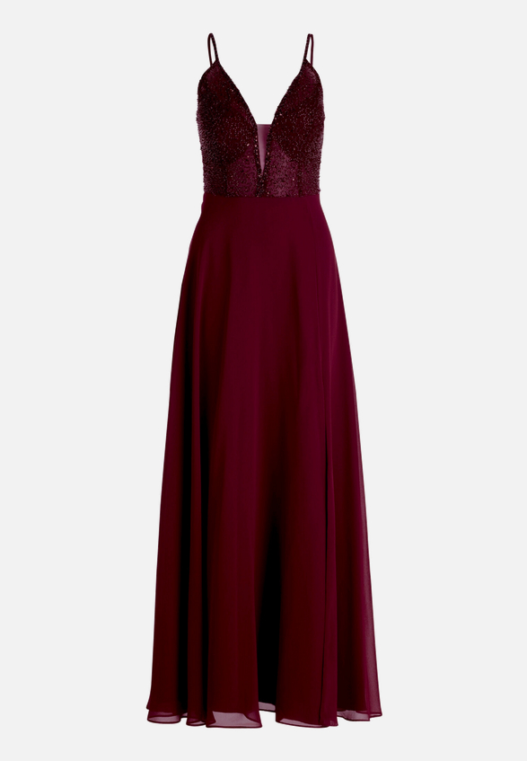 Abendkleid mit Stickerei / Vorderseite