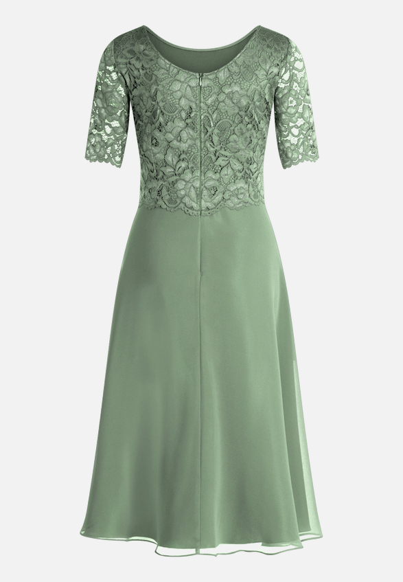 Cocktailkleid mit Spitze / Rückseite