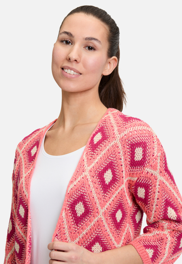 Casual-Strickjacke mit 3/4 Arm / Detailbild