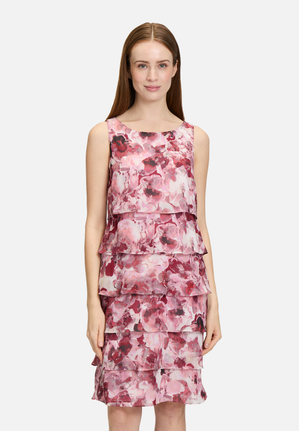 Cocktailkleid mit Volant / Modellfoto Vorderseite