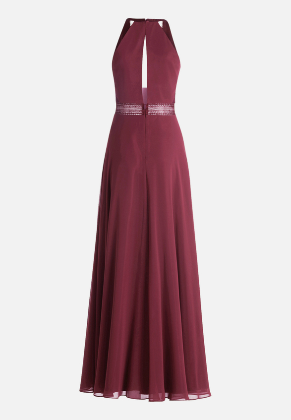 Abendkleid mit Spitze / Rückseite