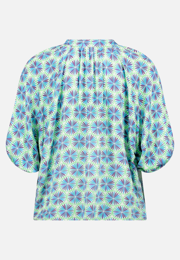 Casual-Bluse mit Raffung / Rückseite