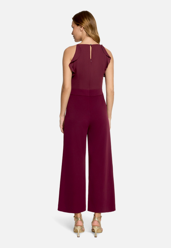 Jumpsuit mit Volant / Modellfoto Rückseite