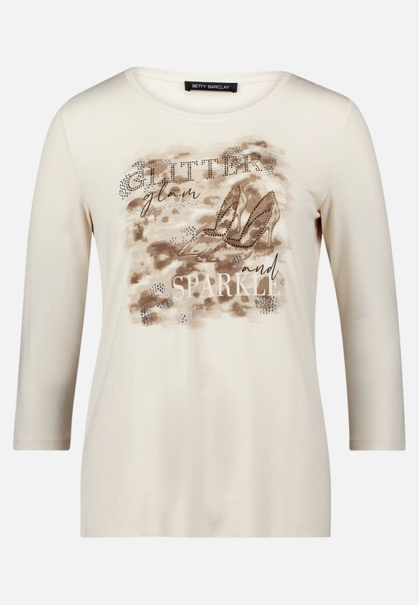 Basic Shirt mit Placement / Vorderseite