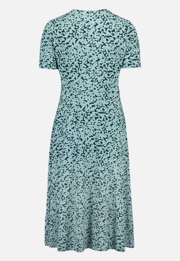 Jerseykleid mit Blumenmuster / Rückseite