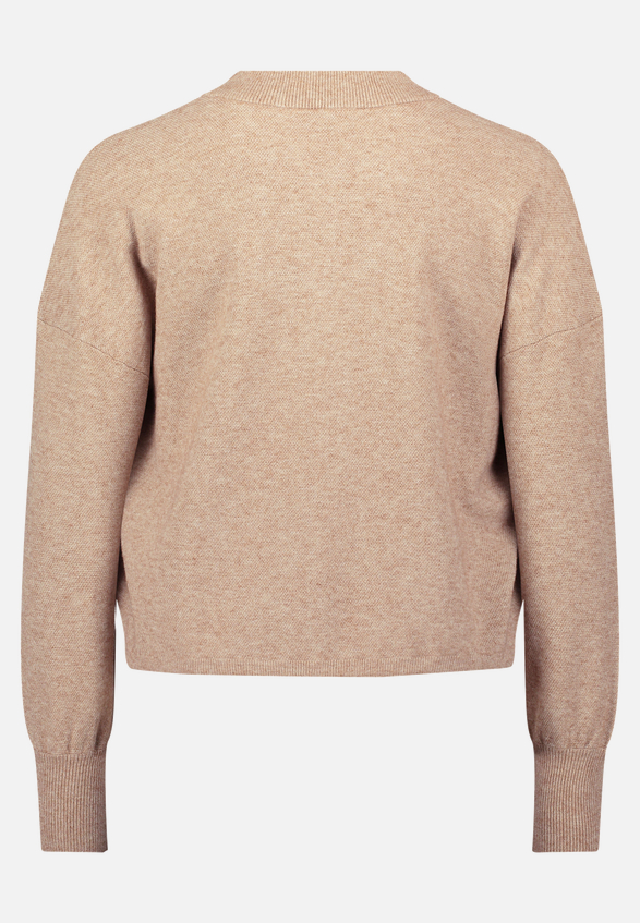Strick-Cardigan mit Reißverschluss / Rückseite