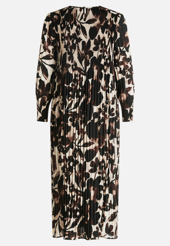 Plisseekleid langarm / Rückseite