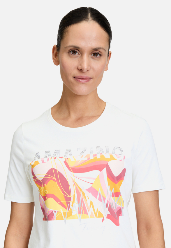 Basic Shirt mit Placement / Detailbild