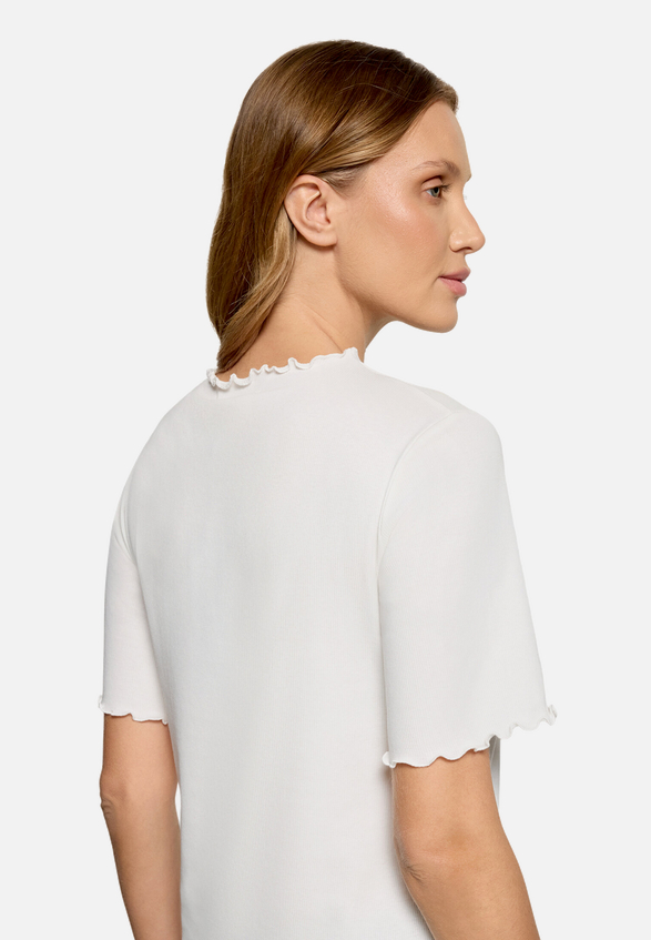 Halbarm-Shirt mit Kragen / Detailbild