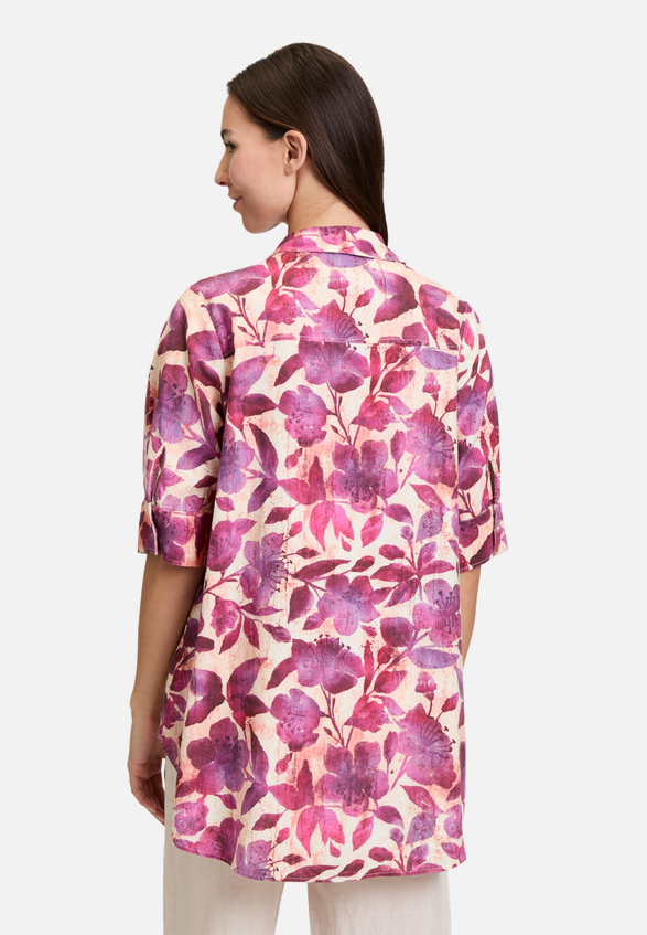 Leinenbluse mit Kragen / Detailbild