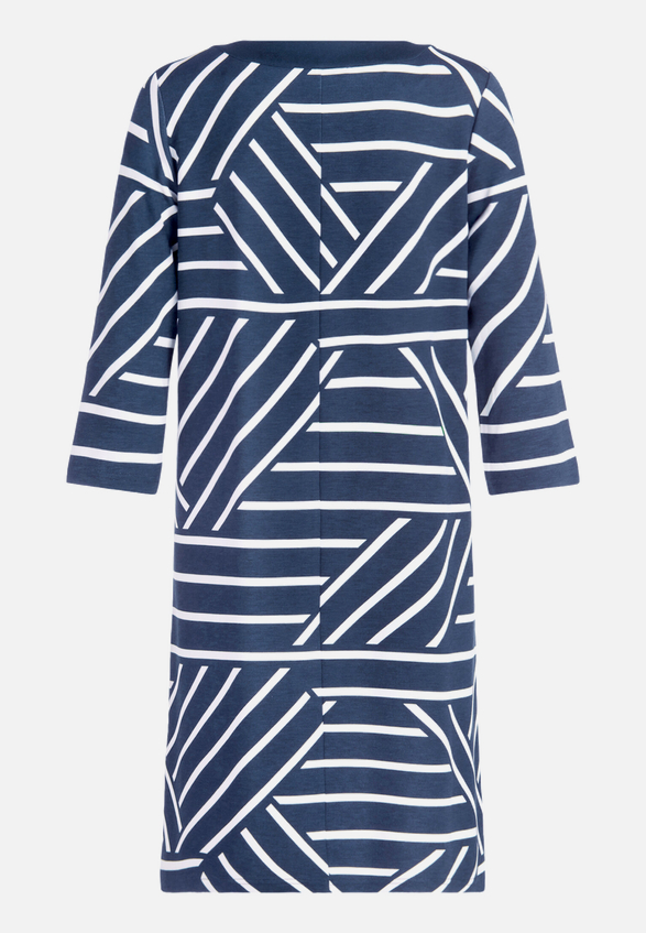 Jerseykleid mit 3/4 Arm / Rückseite