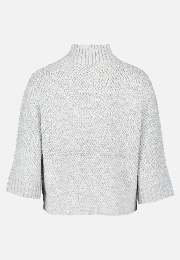 Strick-Cardigan mit Reißverschluss / Rückseite