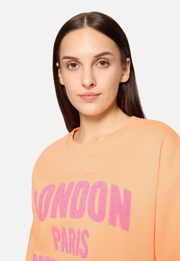 Sweatshirt mit Rippbündchen / Detailbild