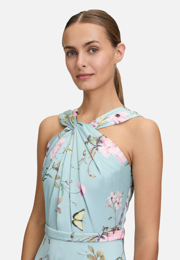 Abendkleid mit Blumenprint / Detailbild