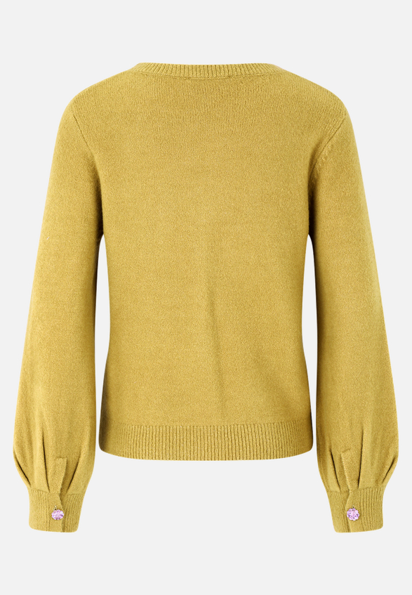 Strickpullover mit Rundhalsausschnitt / Rückseite